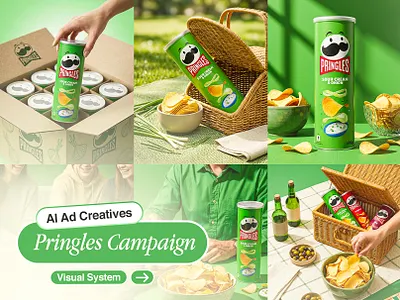 Pringles Ads | AI Ad Campaign System branding graphic design