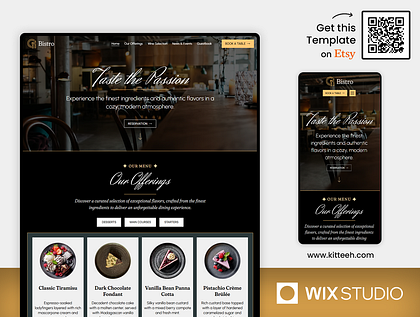 Bistro - Wix Studio Website Template