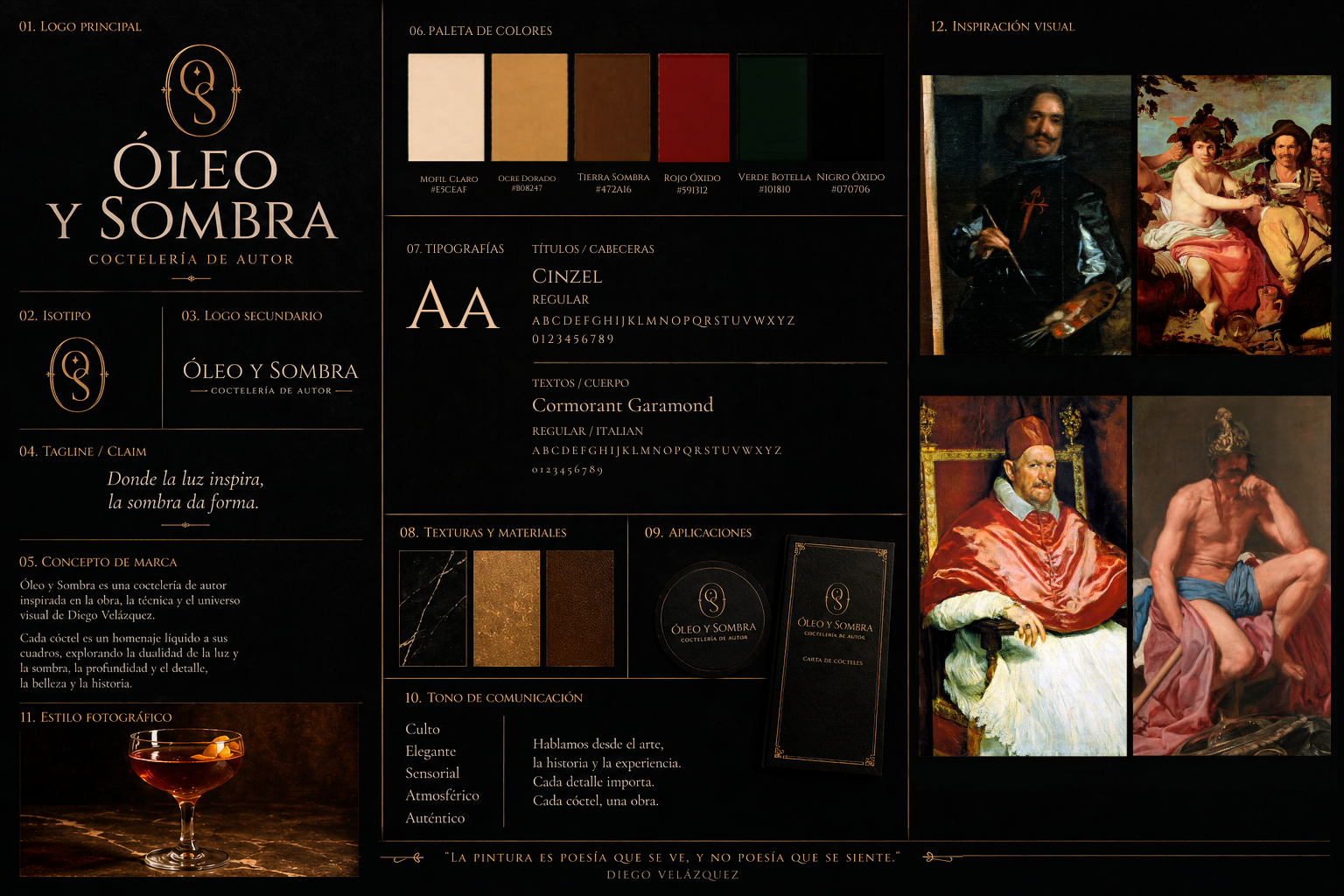 ÓLEO Y SOMBRA - Branding & Design System