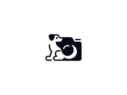Dog and camera logo