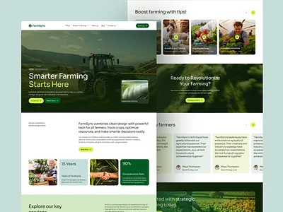 Agriculture Website Design agriculture agriculture website agriculture website design farm farming landing page ui web webdesign website webtemplate