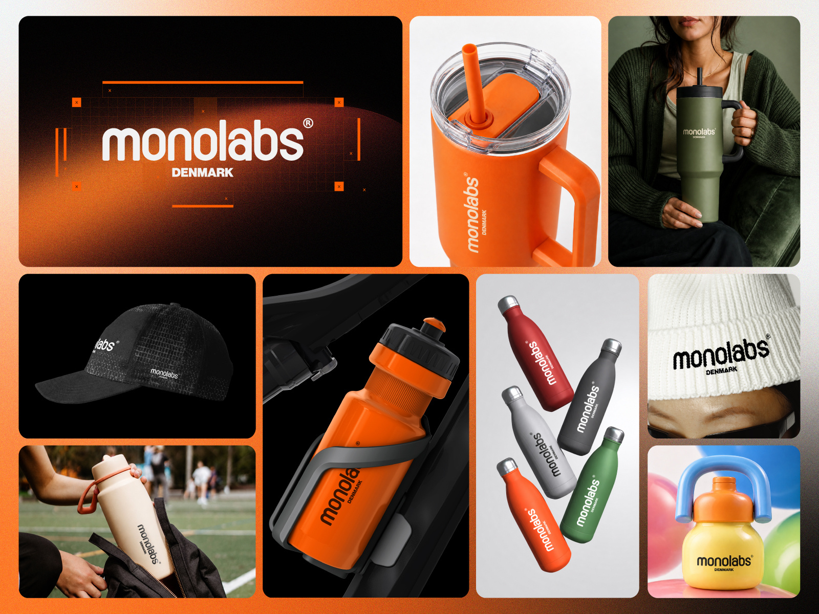 monolabs | Water Bottle Brand Identity branding concept creative illustration letter logo lettermark lifestylebranding logo monolabs productbranding productmockup sports typography vector water bottle brand wordmark