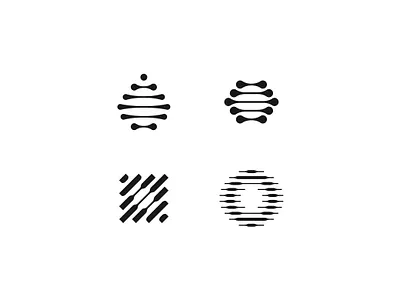 Line & Negative Space — Logo Mark Explorations abstract logo black and white logo branding geometric logo icon design line logo logo concept logo design logo designer logo exploration logo for sale logo inspiration logo process logomark minimal logo negative space pattern logo stripe logo symbol design visual identity