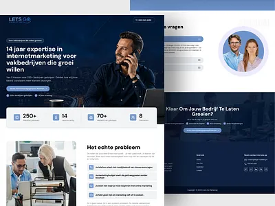 LETS-GO Marketing Agency branding logo ui