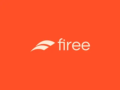 Firee — Logo Design for a Sports Brand activewear logo athletic brand brand identity branding dynamic logo energetic branding fitness brand logo design logo designer logomark monochromatic logo motion logo orange logo speed logo sport logo sports brand swoosh logo visual identity wing logo wordmark