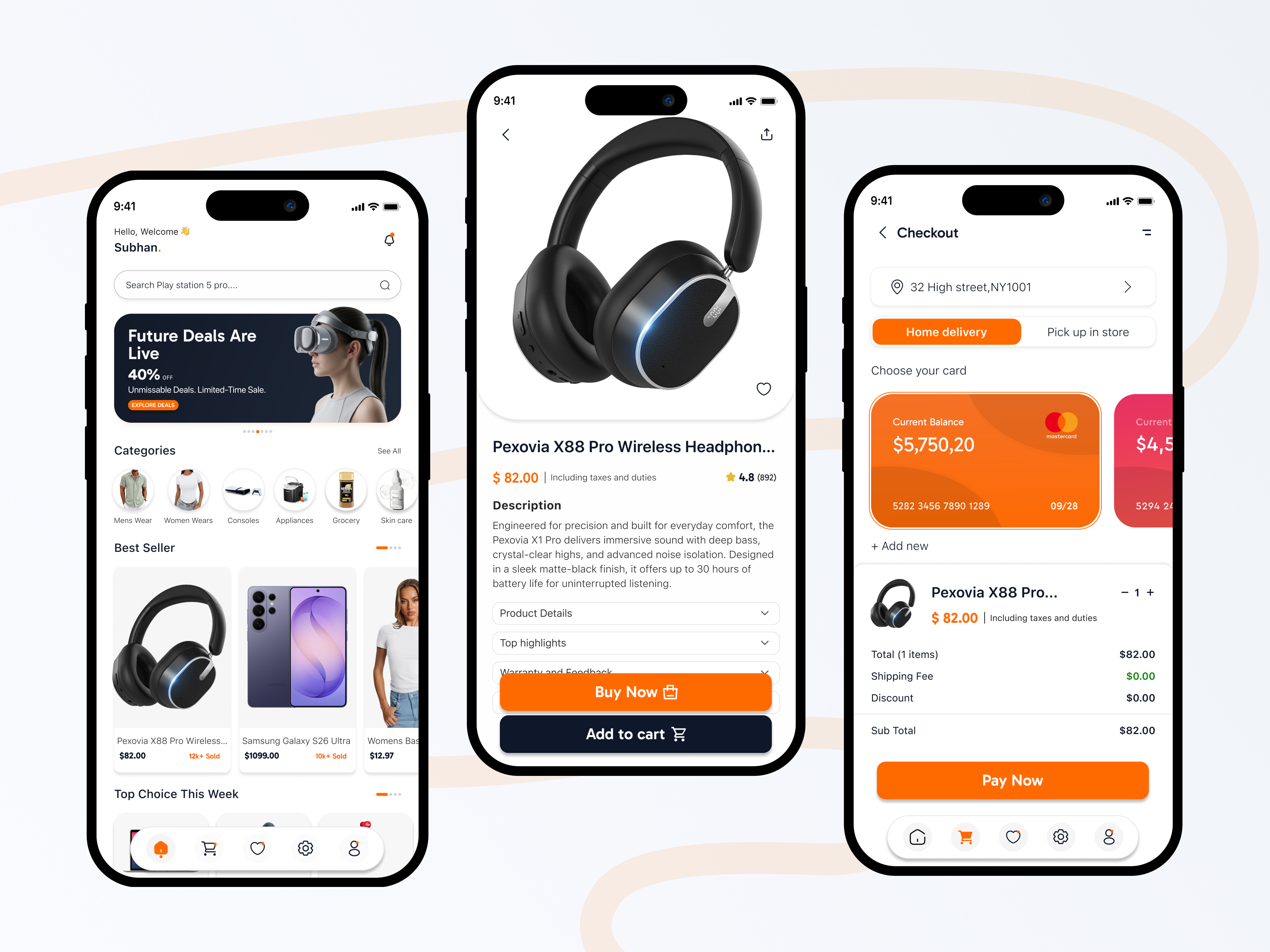 Modern eCommerce Mobile App UI/UX Design Clean Shopping App app interface checkout ui clean ui dashboard ui ecommerce app ecommerce ui kit fintech ui ios app design minimal design mobile app design mobile commerce mobile ui modern ui product page ui shopping app ui ui inspiration ui ux design user experience user interface ux design