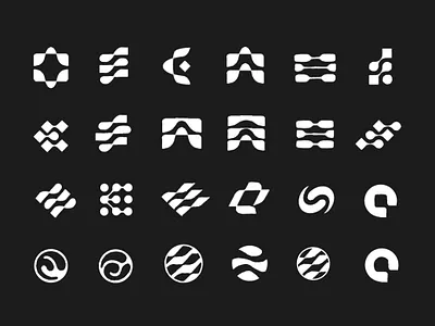 Health Tracker AI App — 24 Logo Mark Explorations ai app logo black and white logo branding data logo fintech logo health app logo health tracker icon design logo concept logo design logo designer logo exploration logo process logo sheet logomark medical branding pulse logo visual identity wave logo wellness logo