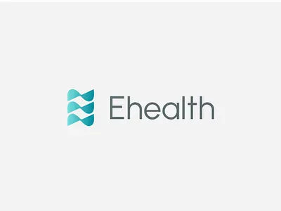 Ehealth — Logo Design for a Digital Health Platform brand identity branding clean logo digital health ehealth gradient logo health brand healthcare branding logo design logo designer logomark medical logo minimal logo pulse logo saas logo teal logo visual identity wave logo wellness platform wordmark