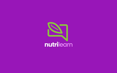 NutriLearn brand branding color graphic design hoja illustration leaf logo nutrilearn proposal ui vector