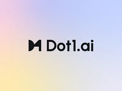 Dot1.ai Logo (For Sale) ai ai logo brand design brand identity branding d1 d1 logo dot1 logo logo logo design logo identity m logo minimalist minimalist logo modern logo print tech logo timeless timeless logo visual identity