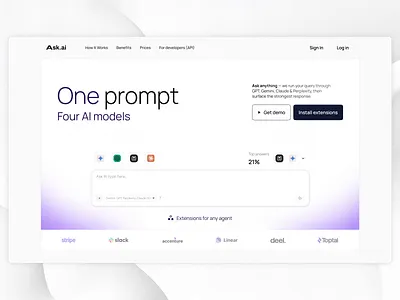 SaaS AI Search Platform Landing Page ai conversion optimization fintech landing page saas