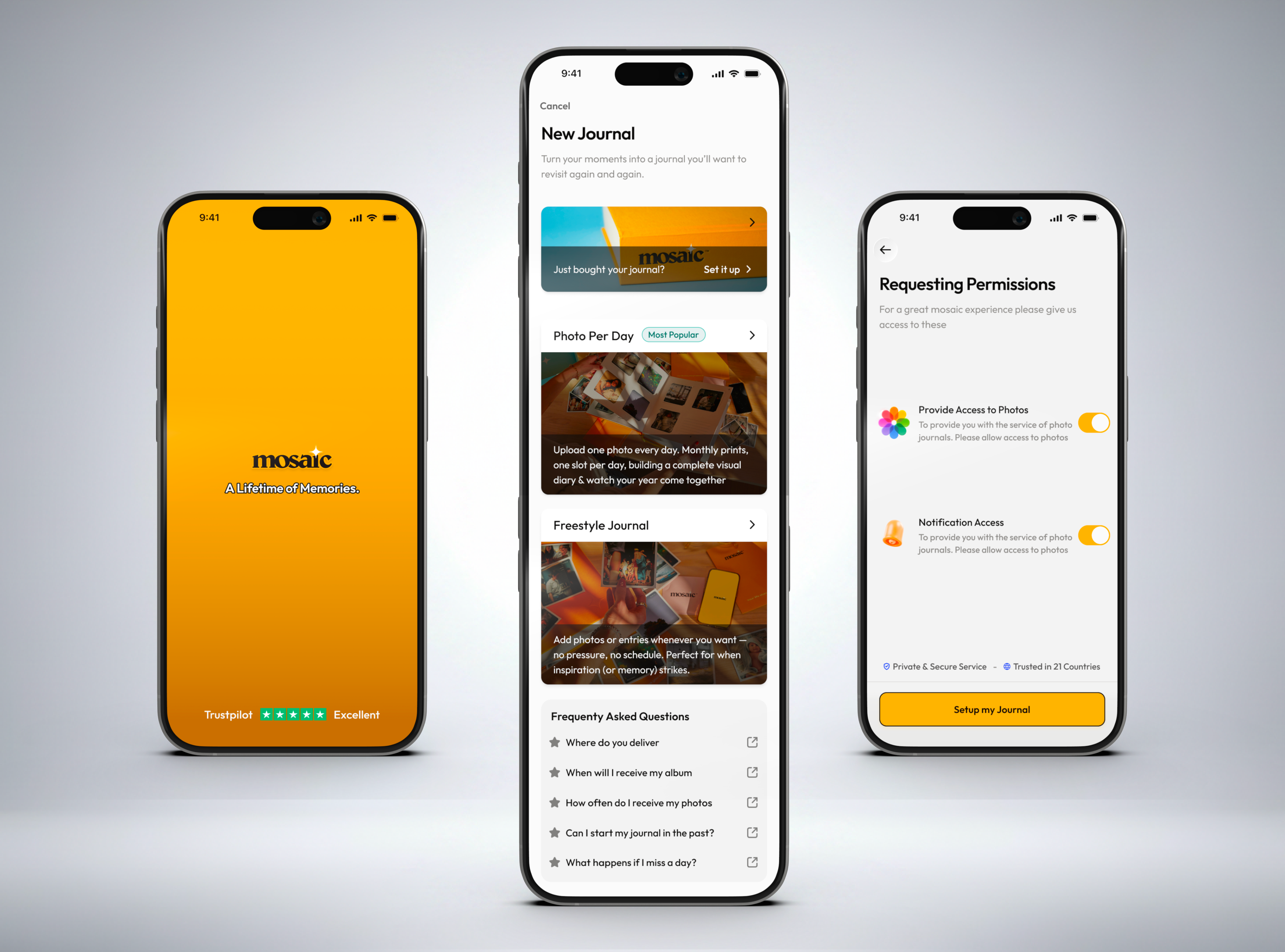 Mosaic Journal — Design Work Overview