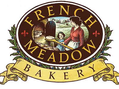 The Logo I Drew and Painted for a Bakery classic design illustration logo pen and ink vintage watercolor woodcut