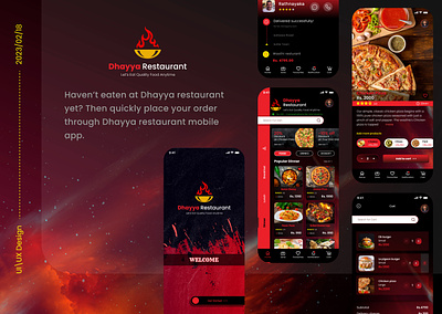 Dhayya Restaurant Mobile App UI Design branding design figma foodapp mobile application mobileapp productdesign project restaurant restaurantapp ui ui design uiux user interface