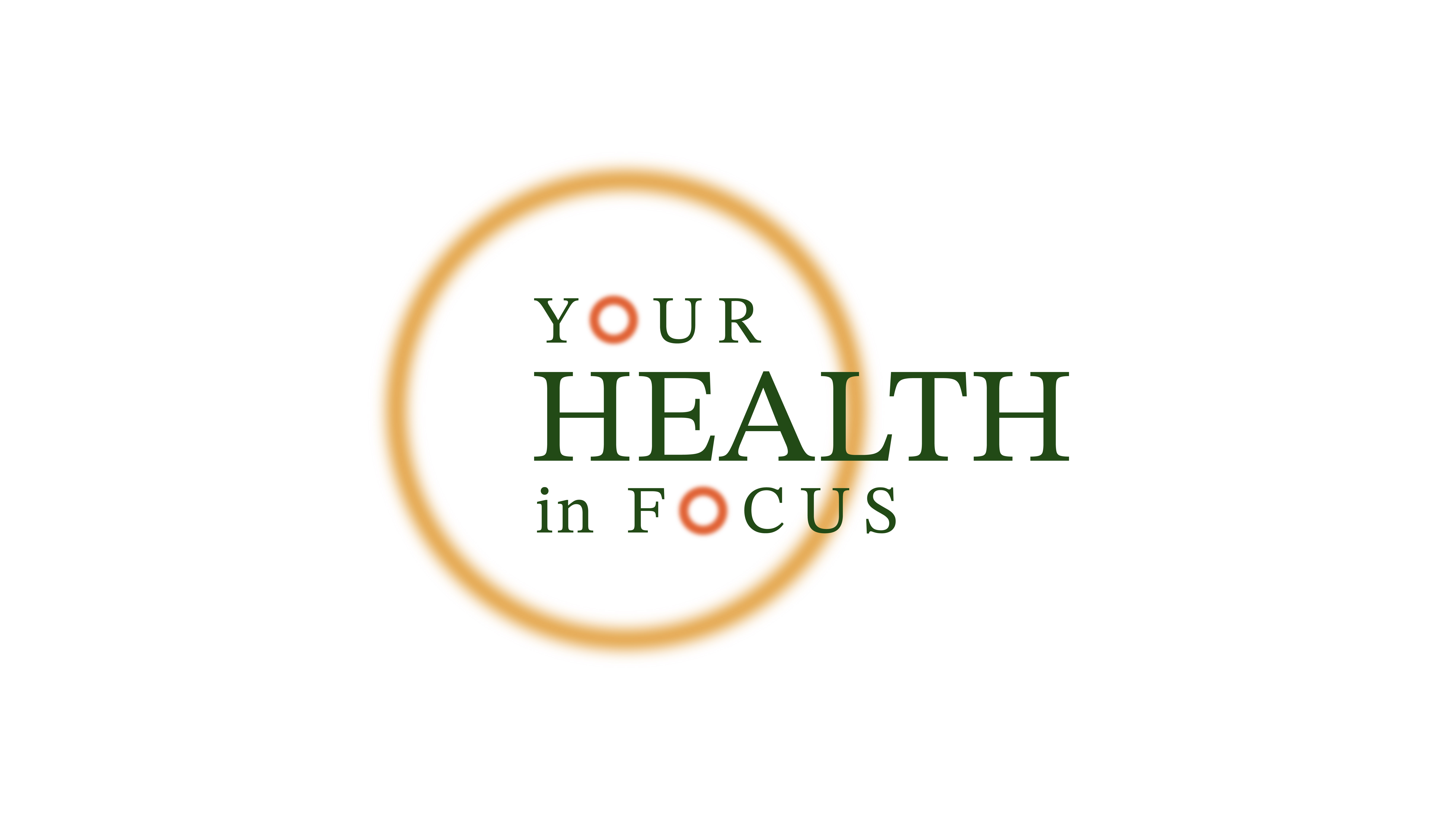 'Your Health in Focus' Logo graphic design health logo logo design social media typography wellness