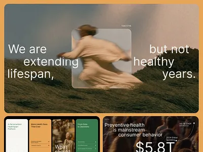 Google Slides Healthcare Presentation For Wellness Startup ai branding data driven design digital health fundraising google slide health app investor deck lifestyle logo longevity pitch deck powerpoint powerpoint presentation presentation presentation design slide slide deck visualization