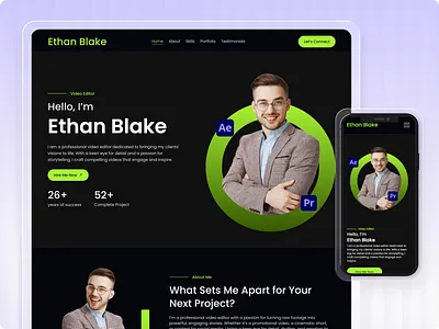 Wix Template For Portfolio Website, UI/UX Designer, Video Editor creative template creator portfolio graphic designer web minimal portfolio modern website portfolio website resume website website template website templates website theme wix wix studio template wix website template