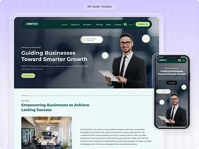 Wix Template For Consulting firm, Coach, Financial advisor, Tax accountant website agency website business website coaches consulting coaching consulting website professional service small business coach speakers website template wix studio website