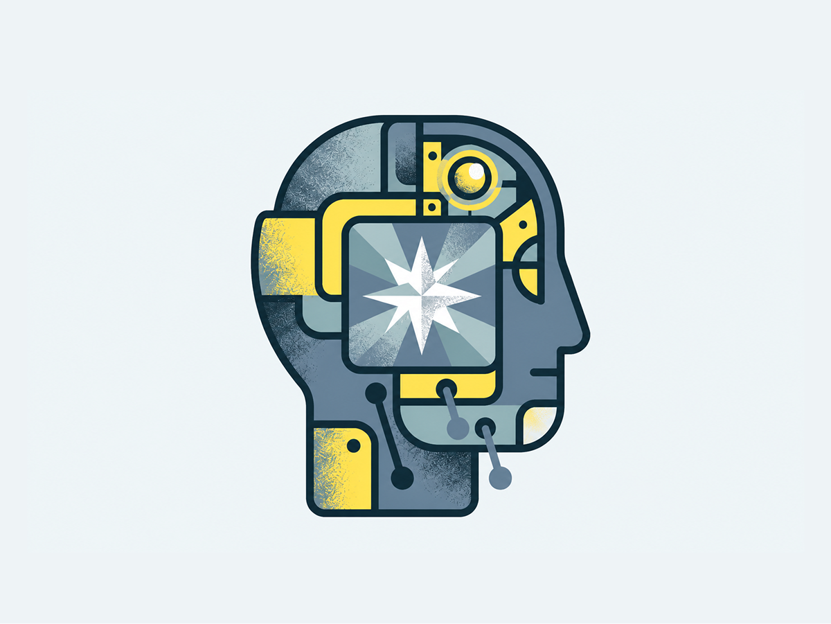 Machine Overlords ai artificial intelligence bold bright flat head illustration machine robot robotic vector vector brush