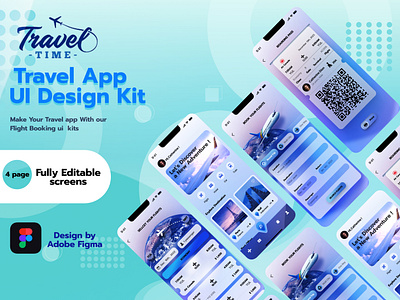 TRAAVEL APP UI DESIGN KIT apps design branding figma design traavel app ui design kit ui uidesign uiux uxdesign website design