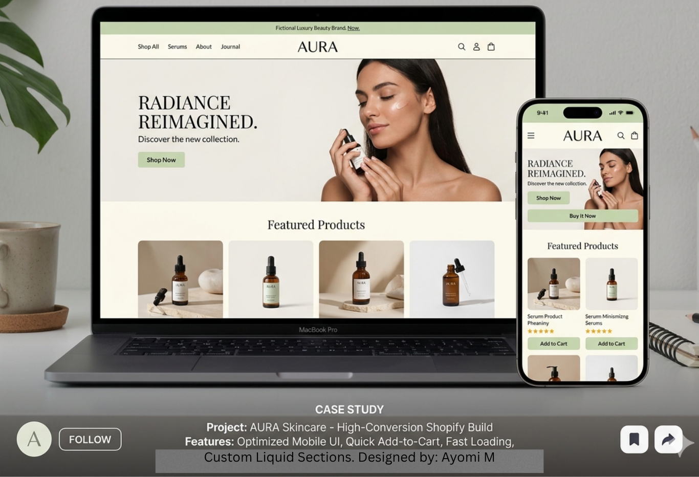 Shopify Fashion Store, High Conversion Layout