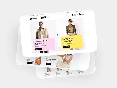 Avelio - Multipurpose eCommerce Figma UI Template 50 demo ai ecommerce ecommerce ecommerce footer ecommerce header fashion figma graphic design model store store ui design ux design