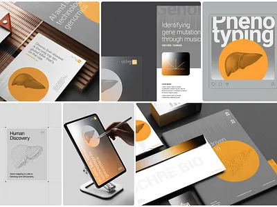 Biotech Healthtech Branding biotech brand design brand identity brand identity design branding design healthtech illustration motion graphics presentation print design
