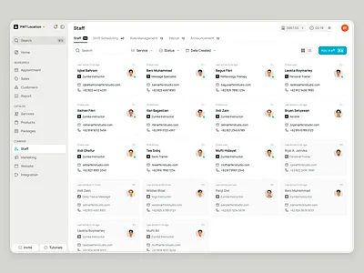 Schedulo — Staff Management in SaaS Booking App ai appointment booking booking app business customer customer services dashboard marketing product design saas saas design scheduling service staff staff management ui ux web app web builder