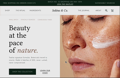 Luxury Handmade Skincare Site