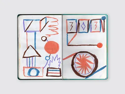 Abstract Illustration - GSKB - 2026 abstract drawing illustration modern painting sketchbook symbols