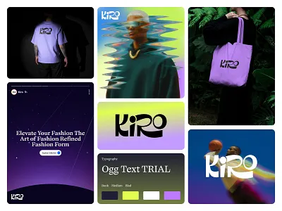 KIRO - Fashion Brand Identity brand designer brand identity brandidentity branding dribble fashion branding fashionbranding identitydesign logo design modernbranding pixelory streetwear typography visualidentity