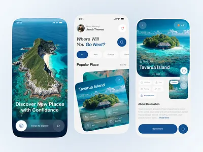 Travel Booking App UI – Explore the World booking destination app dribbble explore explore the world figma itinerary planner mobile app mobile interaction design popular product design react native design tourism application travel travel guide ui ux world