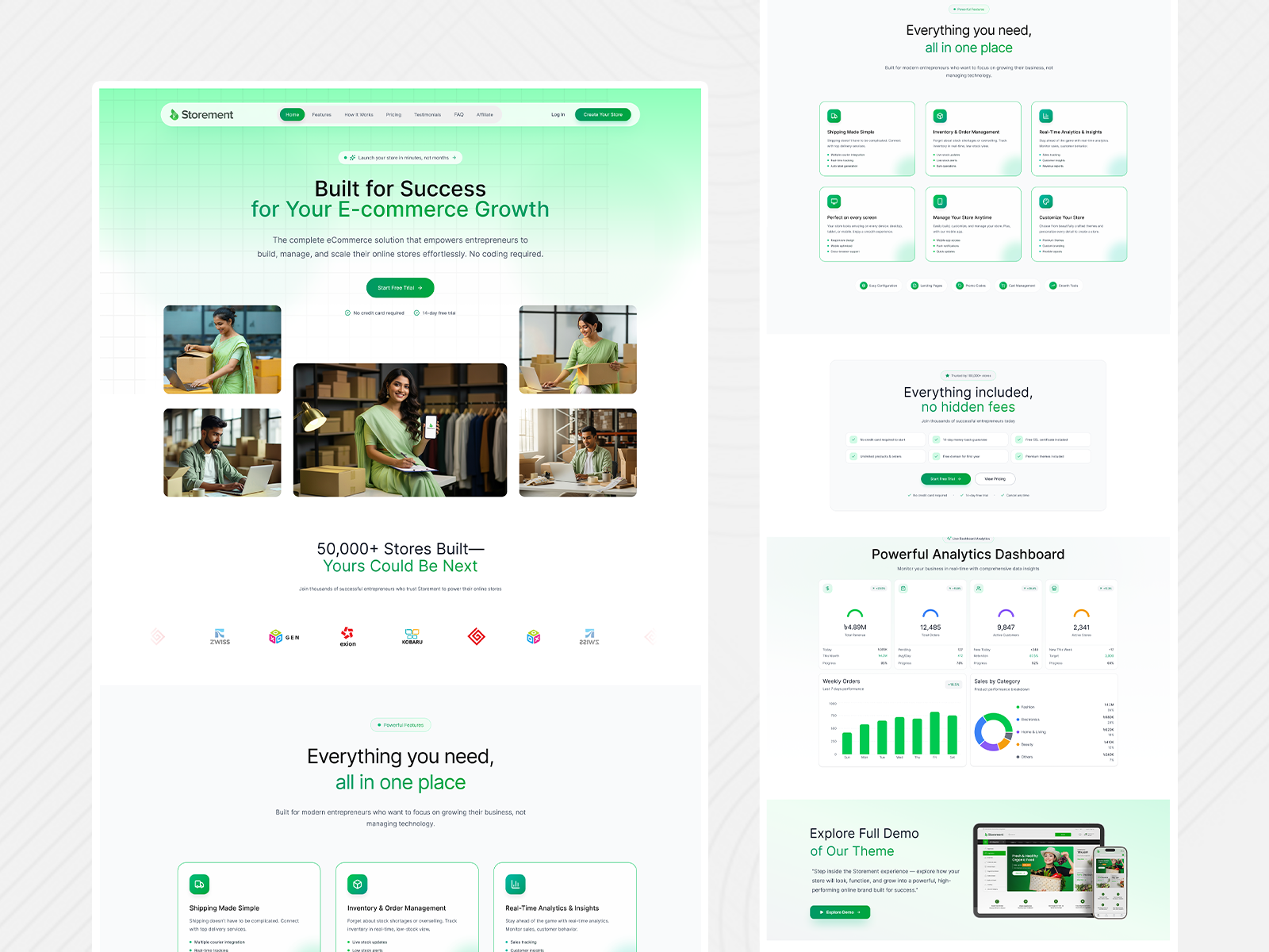Example of Saas Landing Page
