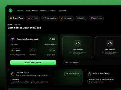 Crypto Rewards Dashboard UI 2d crypto crypto analytics crypto rewards dark ui data visualization defi wallet design product product ui task ui web web3 web3 staking
