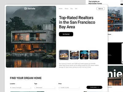 Real Estate Website Design product property website real estate real estate landing page real estate platform real estate website ui ux design web