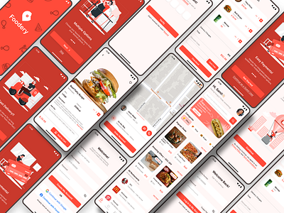 Food Delivery App UI Design app design figma food app food delivery app ui design uiux design