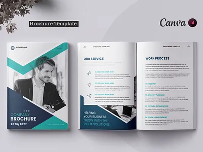 Brochure Template | Canva a4 agency annual report booklet brand branding brief brochure brochure template business business brochure business plan clean company profile design graphic design proposal proposal template template
