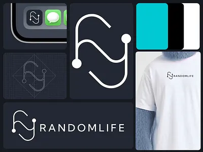 RandomLife - AI HR/Education Web App: Logo&Brand Identity Design 3d ai ai app animation assistant brand design brand identity branding chatbot design edtech educational app hr icon design illustration logo logo design motion web app website