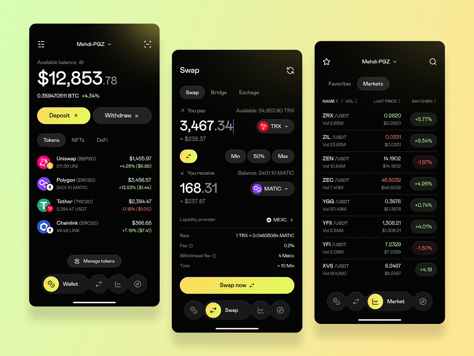 Crypto wallet - IOS mobile app (Full case) by Mehdi Bagheri for ...