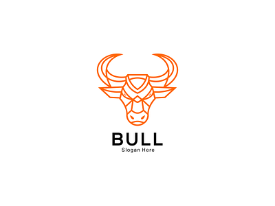 BULL LOGO 3d animal animation app awesom brand branding bull design graphic design illustration logo logos logotypo motion graphics skcet ui usa vector