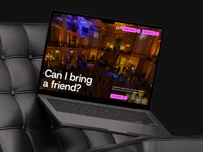 Private Event website branding event parties party pink private ui ux vibrant website