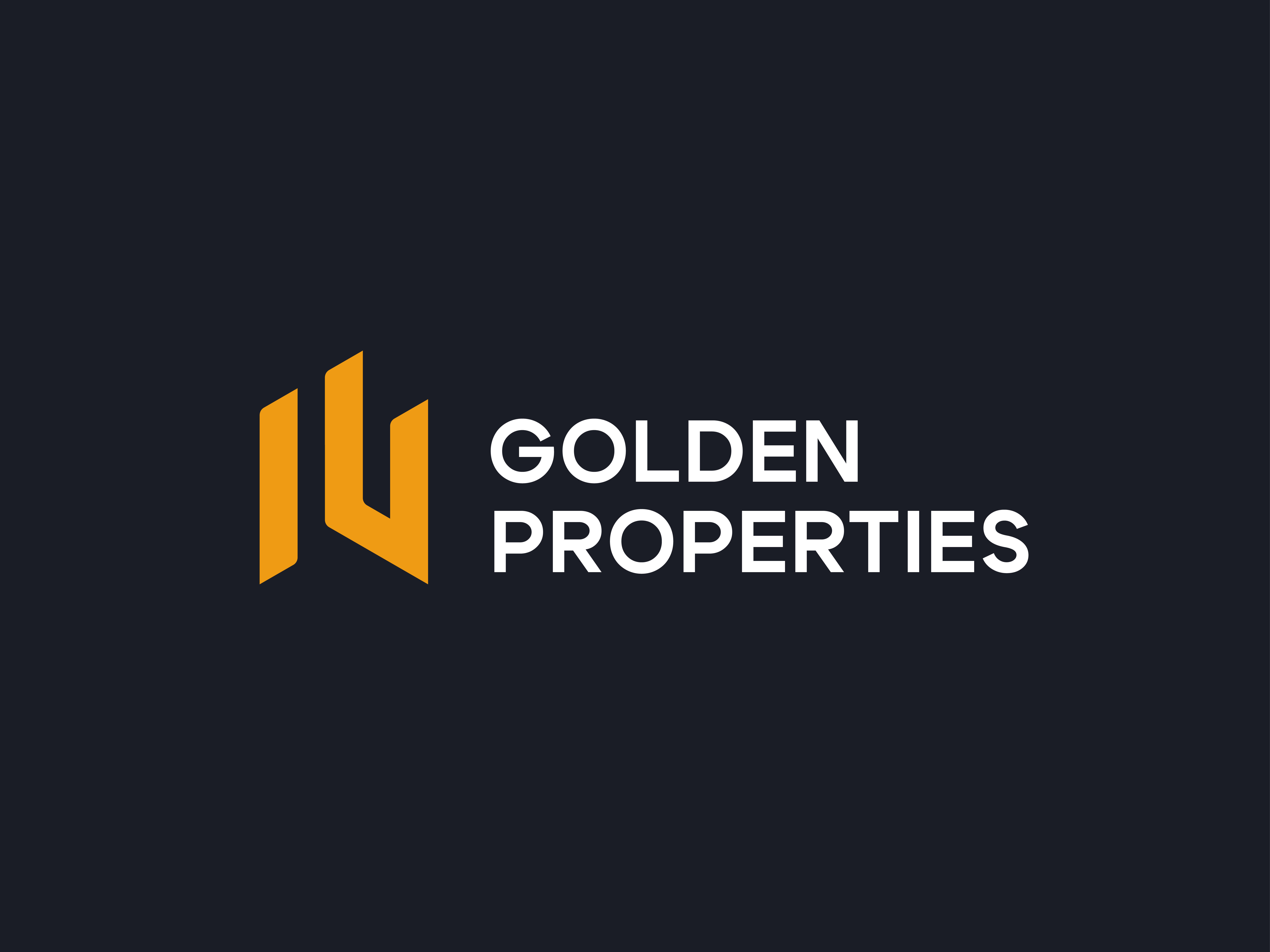 Golden Properties logo design and mark branding building design g logo golden logo hill home house icon identity logo logo design property logo real estate vector