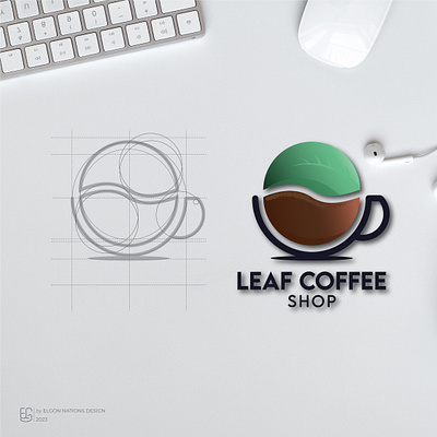 Leaf Coffee Shop Logo Concept logocoffeeshop logodesign logodesigner logofresh logoideas logoinspiration logoleaf