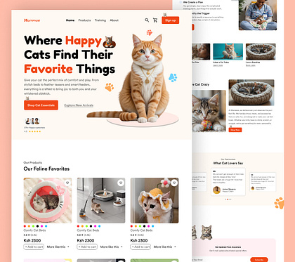 Pet Care Landing Page Web Design