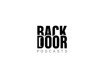 Backdoor Podcasts Logo Design branding design graphic design icon illustration illustrator logo logo design minimal logo design minimalistic text typography wordmark