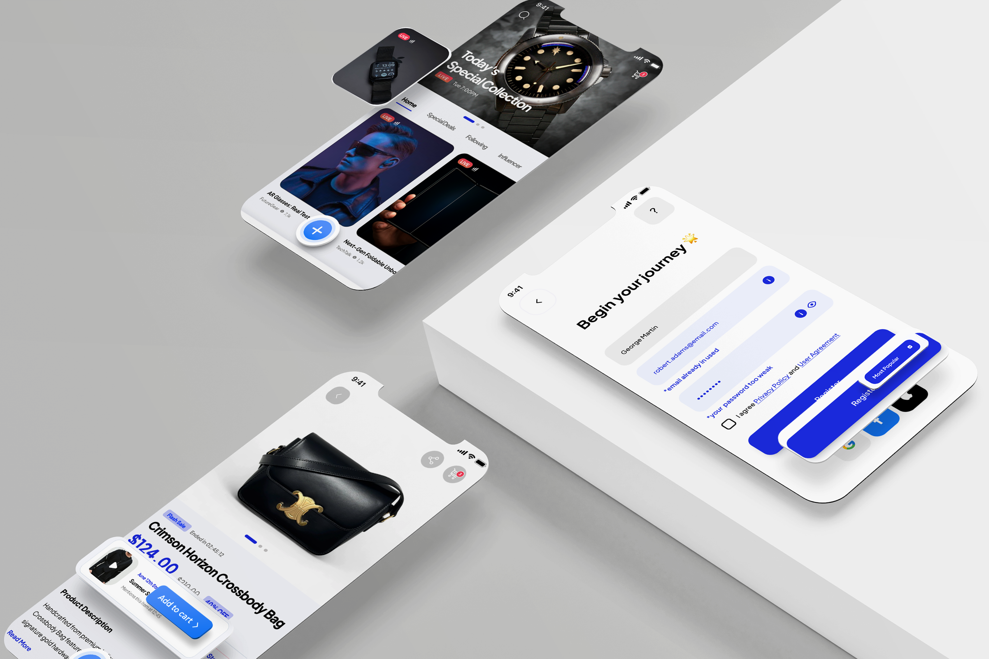 Example of Ecommerce Mobile App UI/UX Design