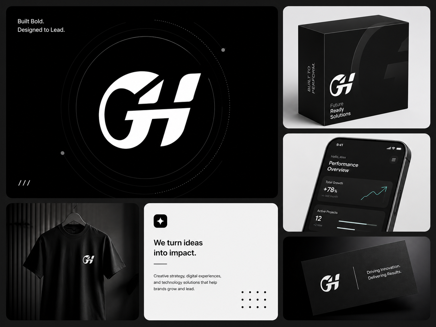 Example of Modern Tech Logo & Brand Identity Design