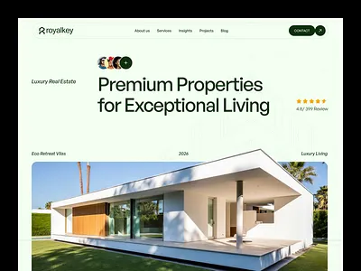 Luxury Real Estate Website apartment clean design construction luxury home luxury real estate property booking property listing ui real estate real estate app real estate company real estate project real estate services real estate web real estate website realestate ui rental platform ui design web design website design