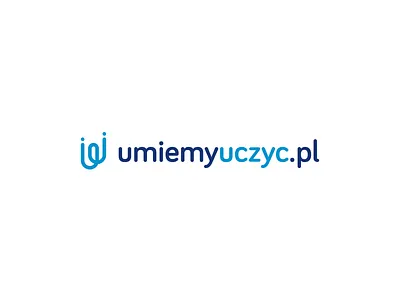 umiemyuczyc.pl logo proposal blue branding design edu education learning logo logo design minimal minimalist monogram people simple symbol uu monogram