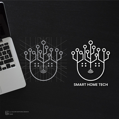Smart Home Tech Logo Concept logodesign logodesigner logoideas logoinspiration logosmart logosmarthome logotech